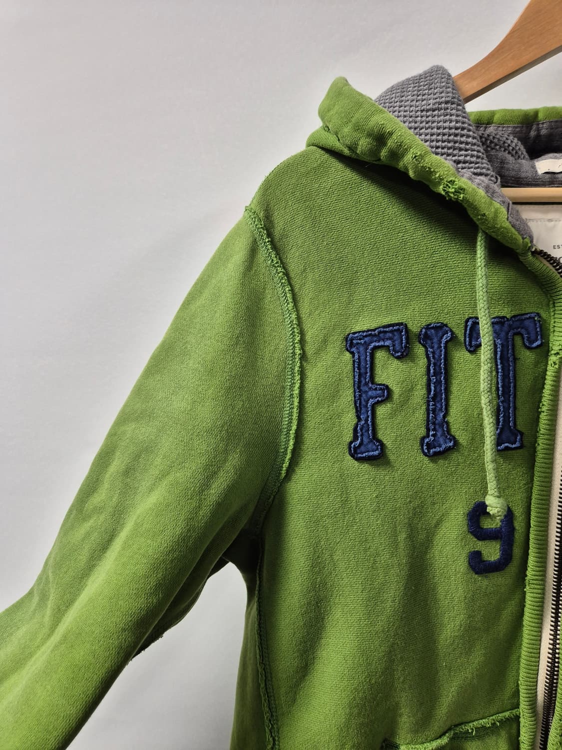 100 아베크롬비 Y2K 올드스쿨 빈티지 말차후드집업 L사이즈(상태A급) 상품이미지6