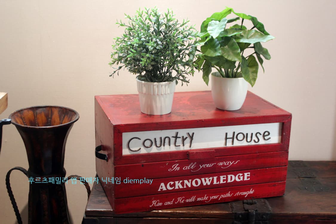 빈티지 우드박스 빈티지소품 인테리어소품 레트로소품 엔틱소품 카페소품 원목 상품이미지1