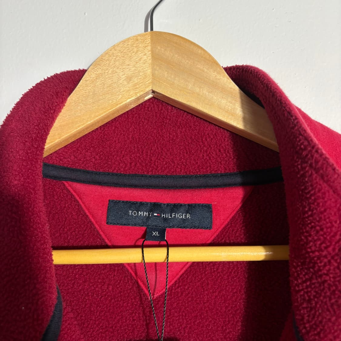 타미힐피거 빈티지 레드 플리스 집업 자켓 (무료배송) 상품이미지3