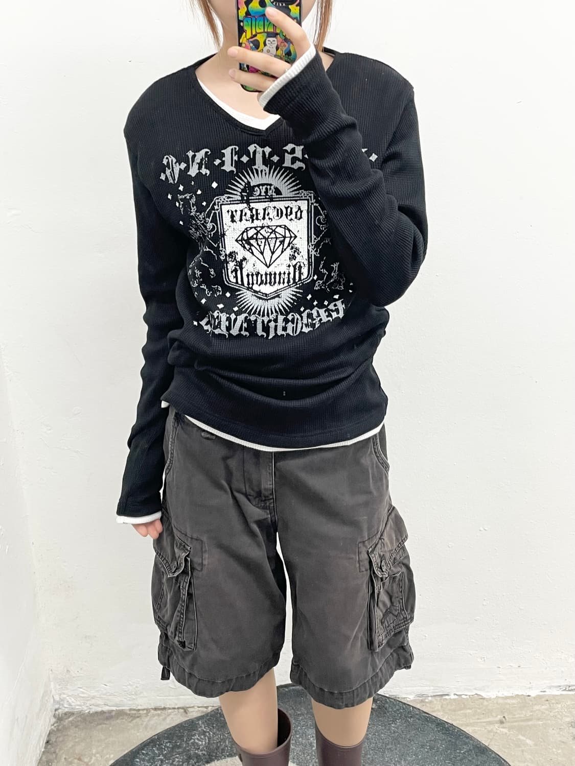 y2k 펑크 레이어드 슬리브 상품이미지3