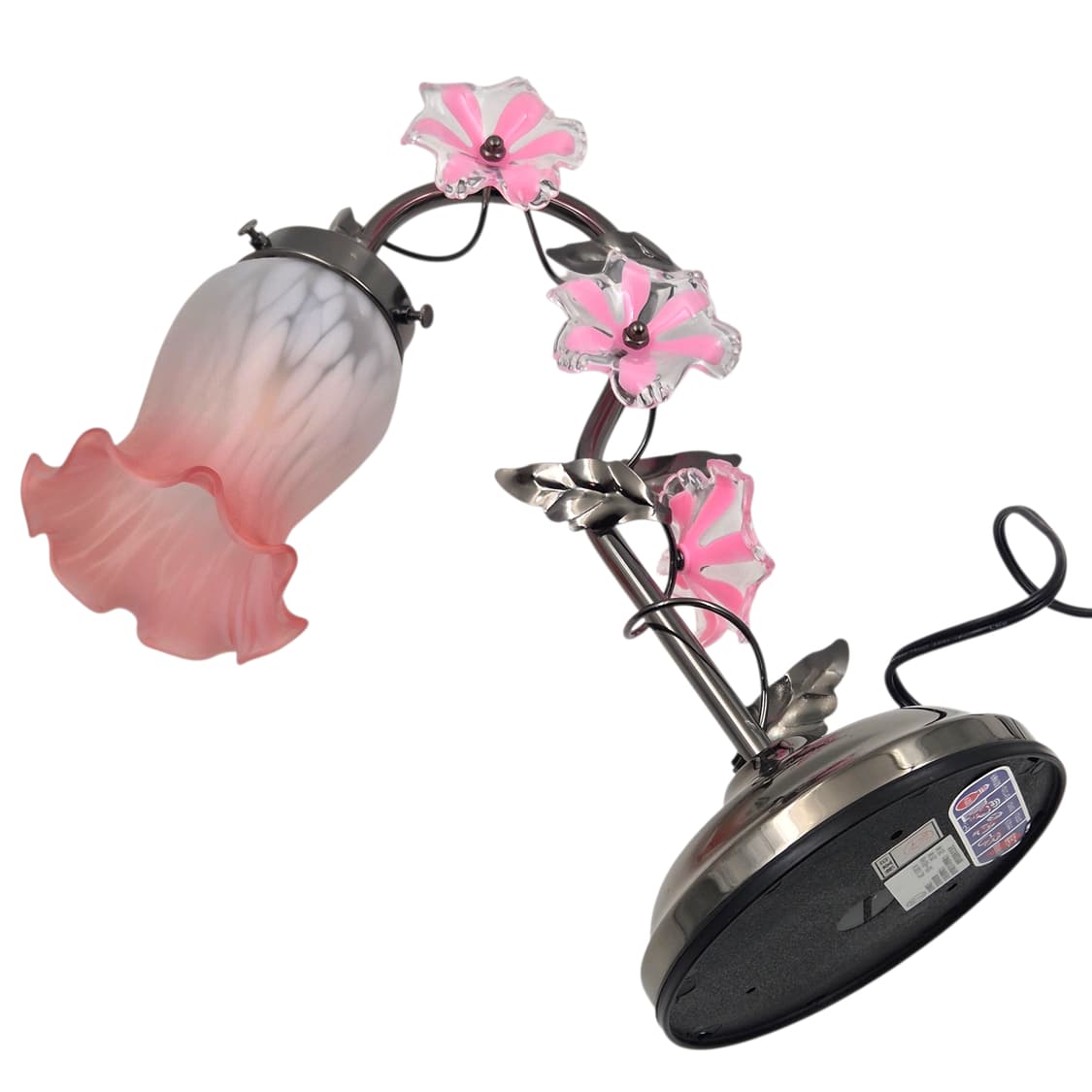 00s 레트로 불투명 프릴 쉐이드 핑크 꽃잎 램프 상품이미지8