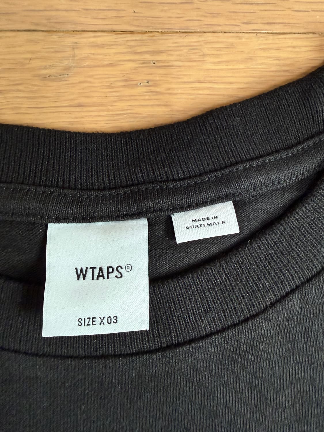 [L] 반스 볼트 x WTAPS 더블탭스 포켓 롱슬리브 긴팔 티셔츠 상품이미지4