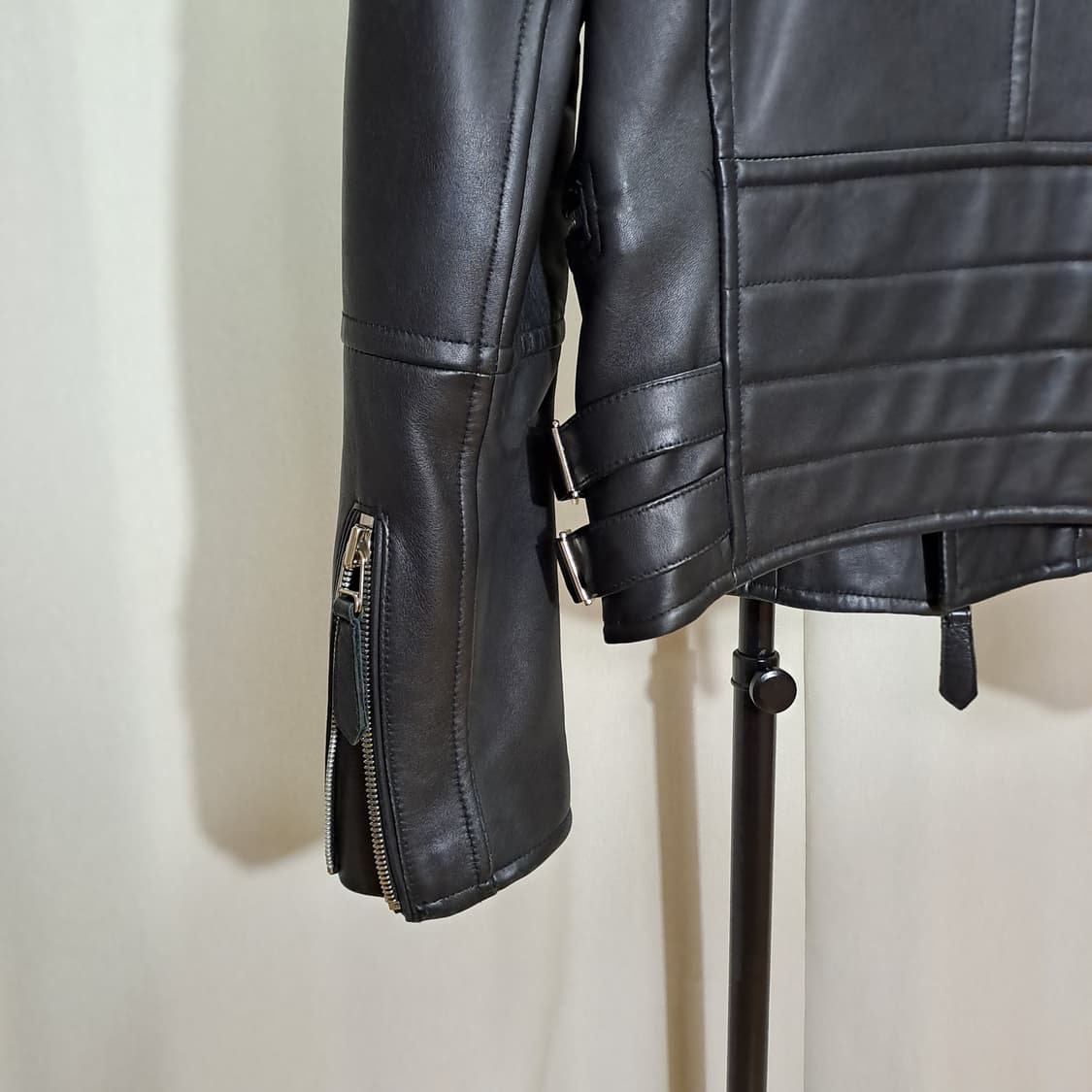 (택포) 셀렉티즘 양가죽 엠보 자켓 1 B338 상품이미지7