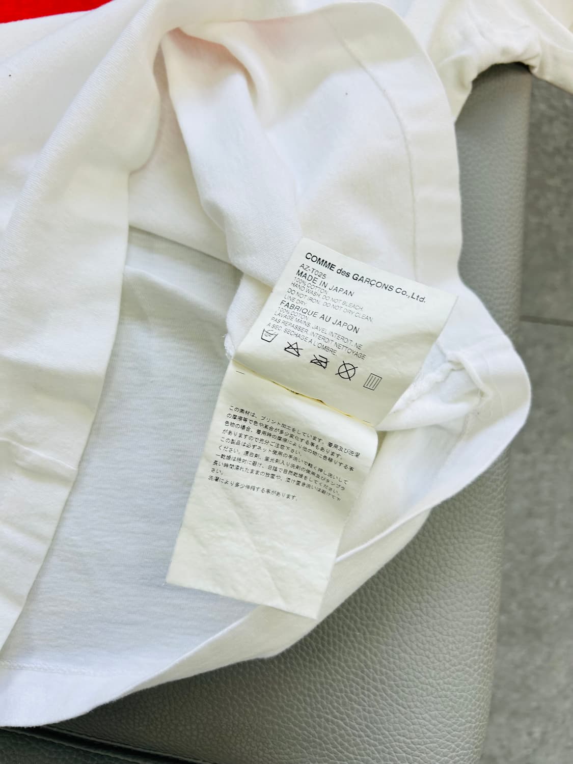 꼼데가르송 더블하트 와펜 여성 반팔티(M) 상품이미지5