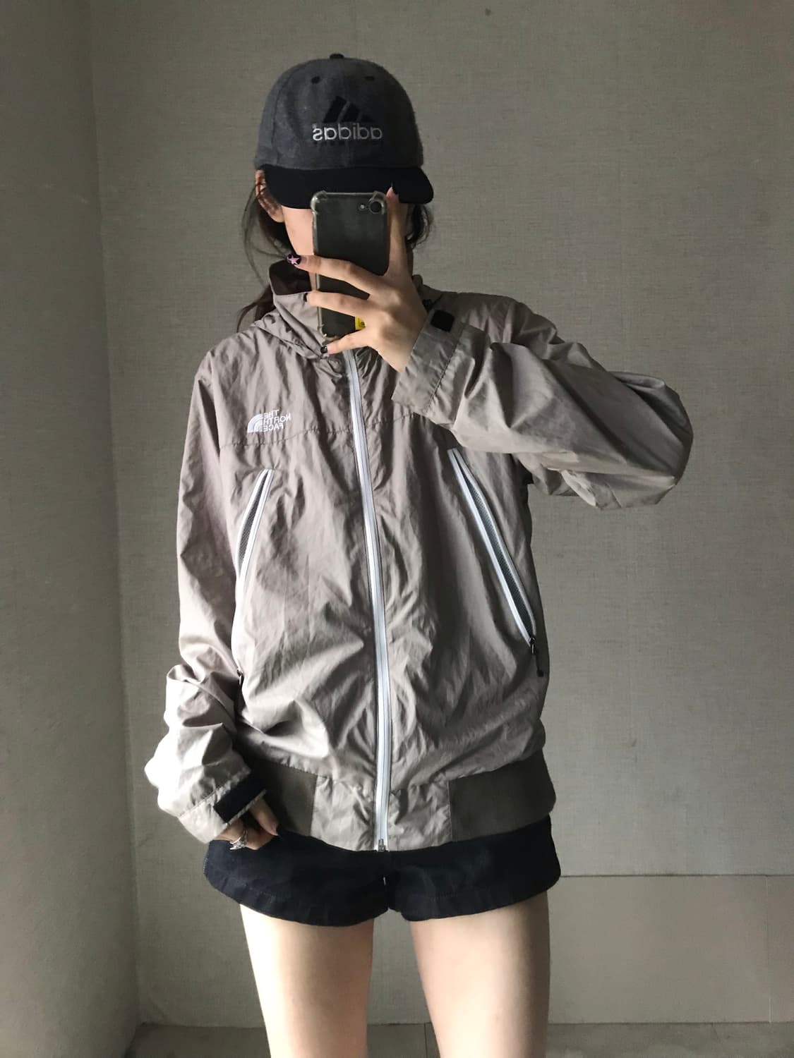 노페 카키브라운 바람막이 상품이미지1