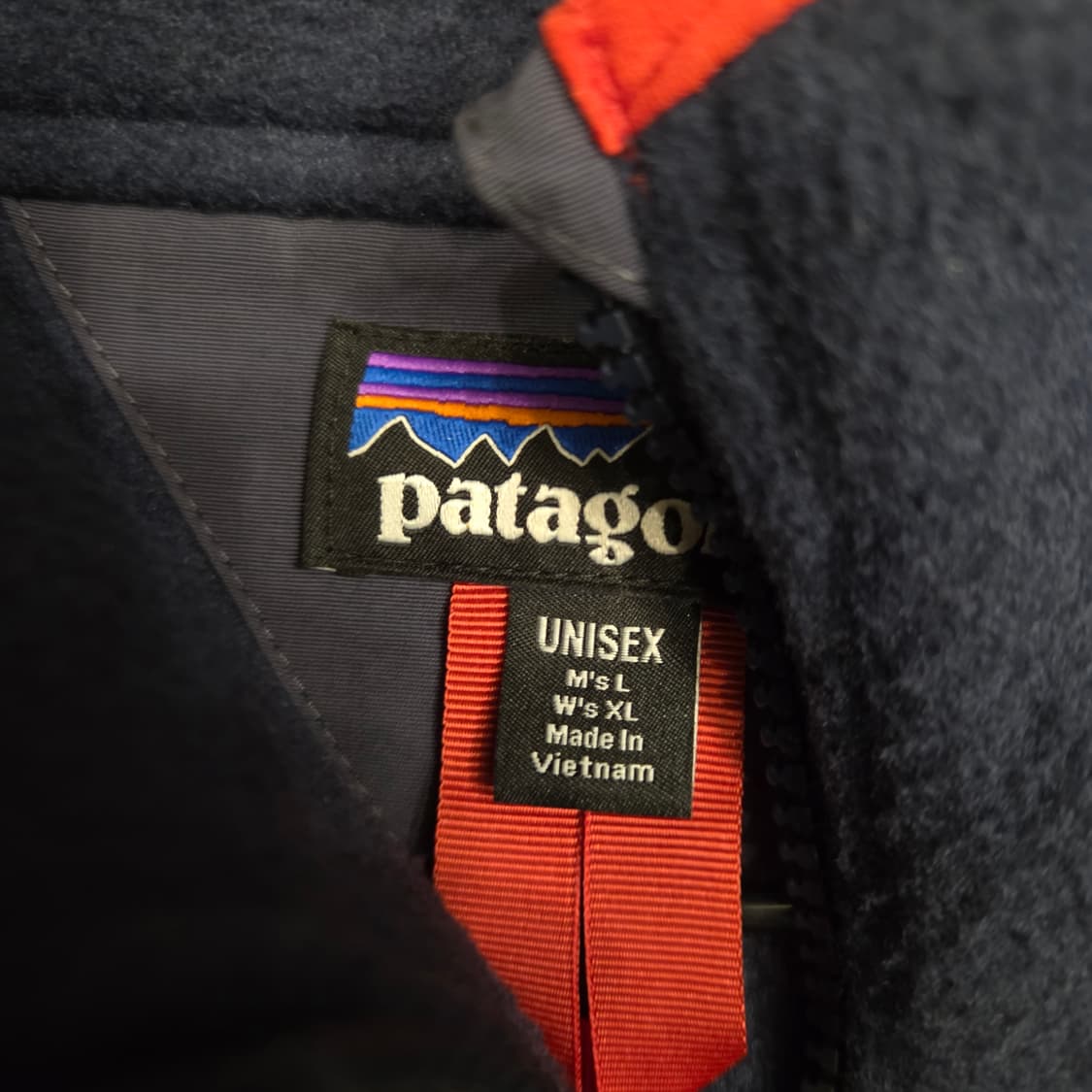 파타고니아 풀오버 플리스 반집업 후리스 신칠라 네이비 상품이미지3