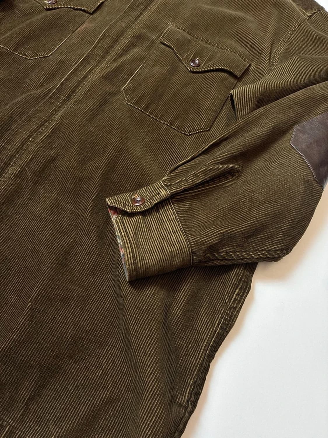 노티카 00's 엘보 가죽 코듀로이 셔츠 자켓 PN8244 상품이미지4
