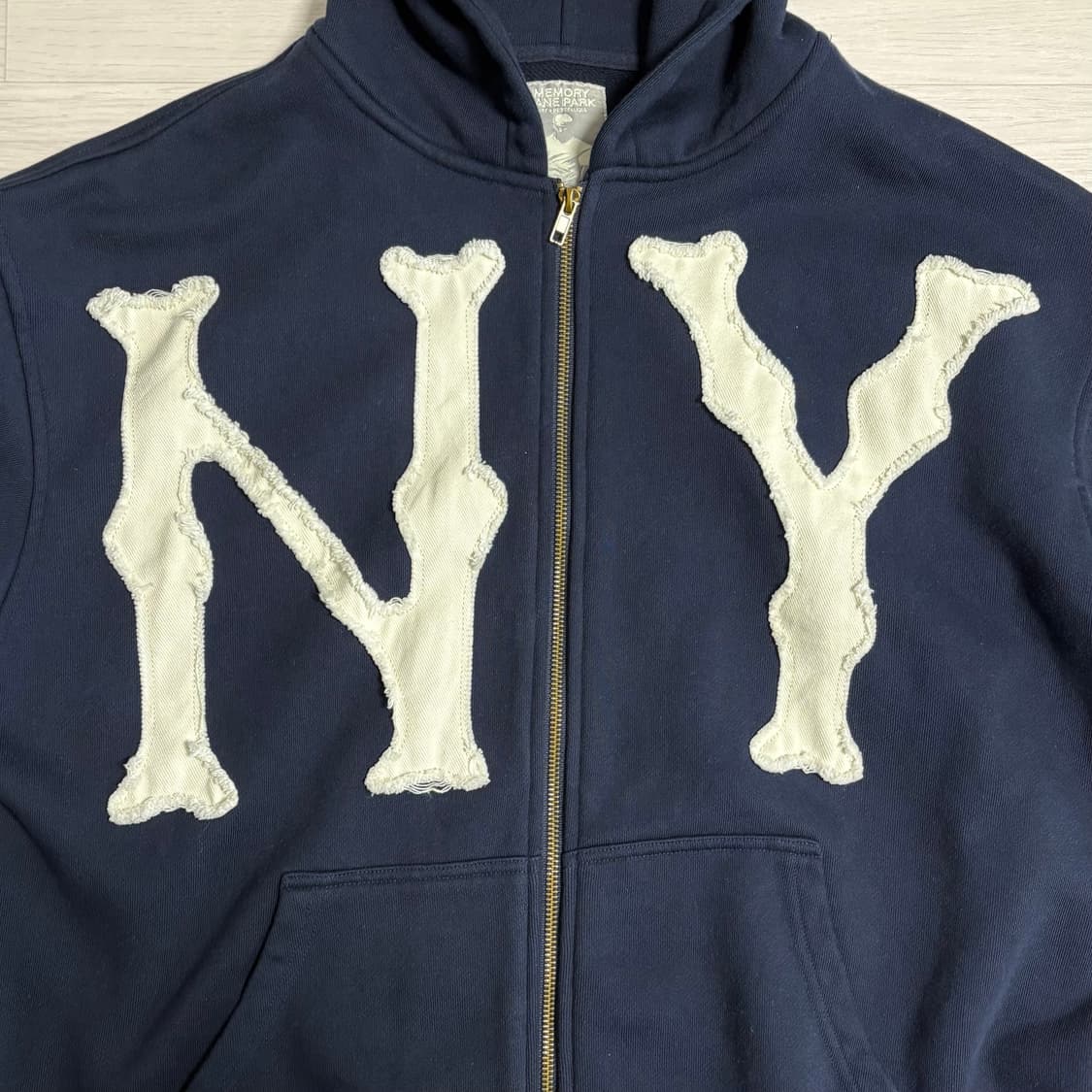 Memory Lane Park NY 후드 집업 네이비  상품이미지4