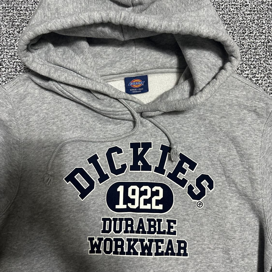 (M) 디키즈 로고 후드티 그레이 상품이미지2