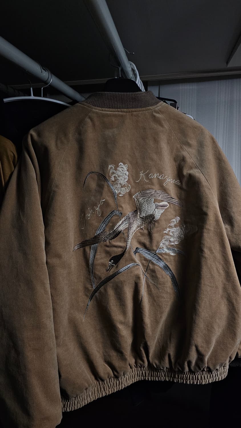 [40] 올드조 24aw 페이디드 벨벳 수베니어 자켓 듄 컬러 상품이미지4