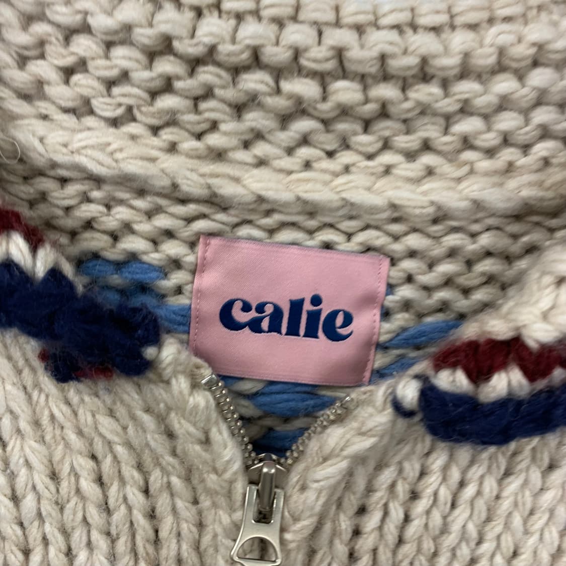 에즈이프캘리 카우걸 테디 코위찬 니트집업  상품이미지10