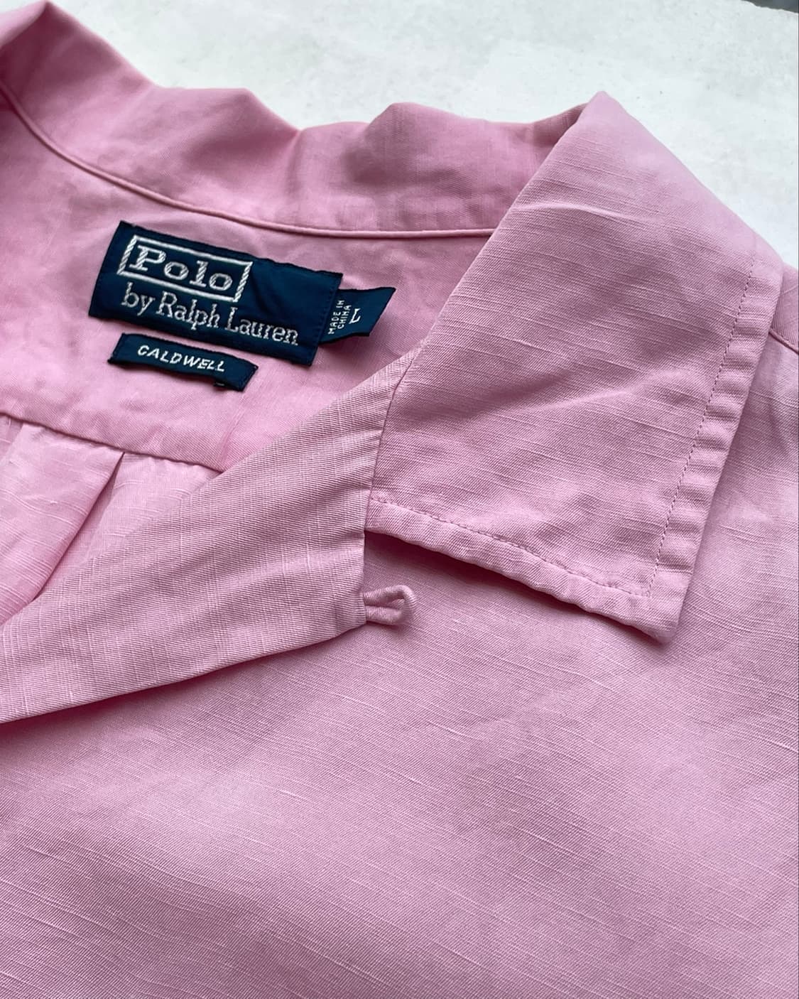 90’s Polo RL Caldwel shirt 폴로 칼드웰 실크 셔츠 상품이미지6