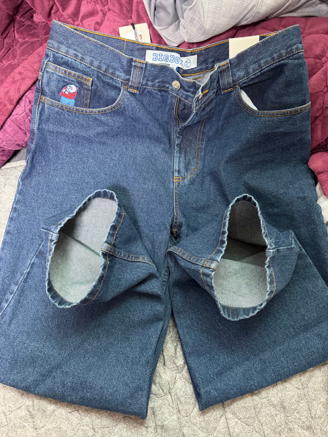 폴라스케이트 구형 빅보이 데님팬츠 새제품 상품이미지4
