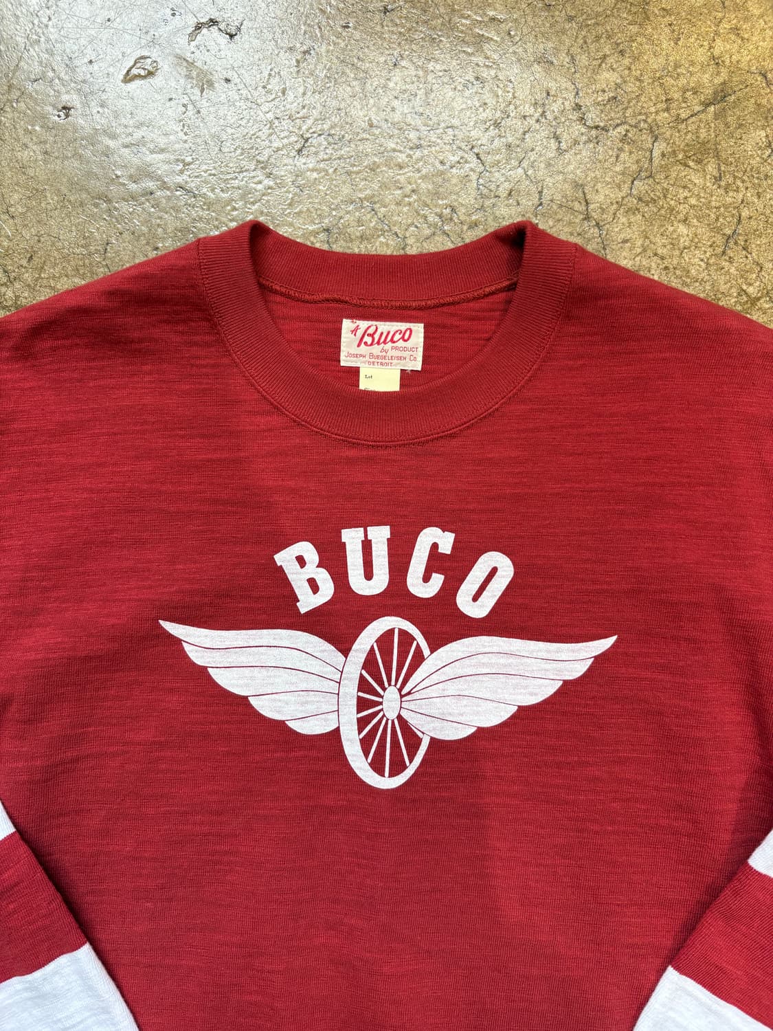 리얼맥코이 BUCO 스트라이프 레이싱 티셔츠 상품이미지3