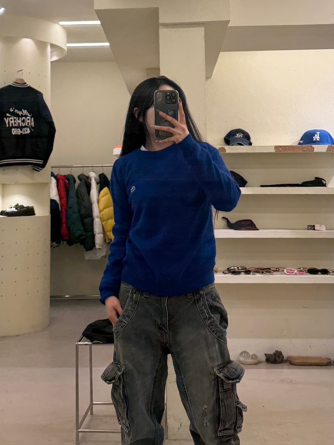 라코스테 스몰로고 블루 니트 U854 상품이미지1