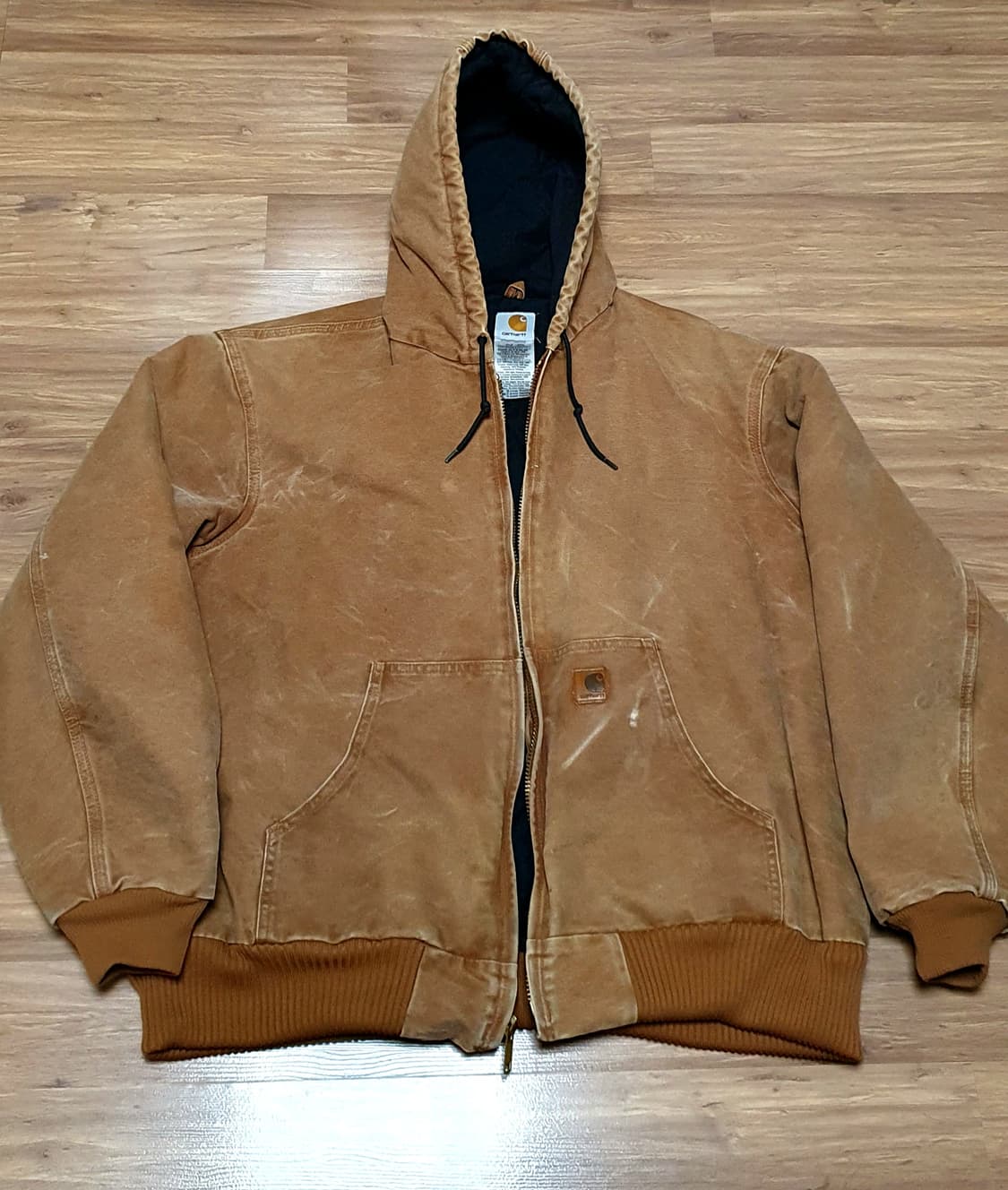 [XL]칼하트 j130 BRN 샌드스톤 액티브 자켓 상품이미지1