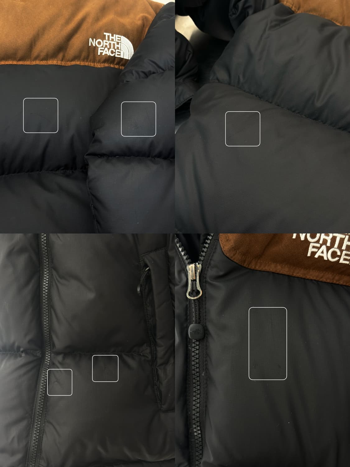 노스페이스 700 LTD 블랙/브라운 눕시 패딩  상품이미지9