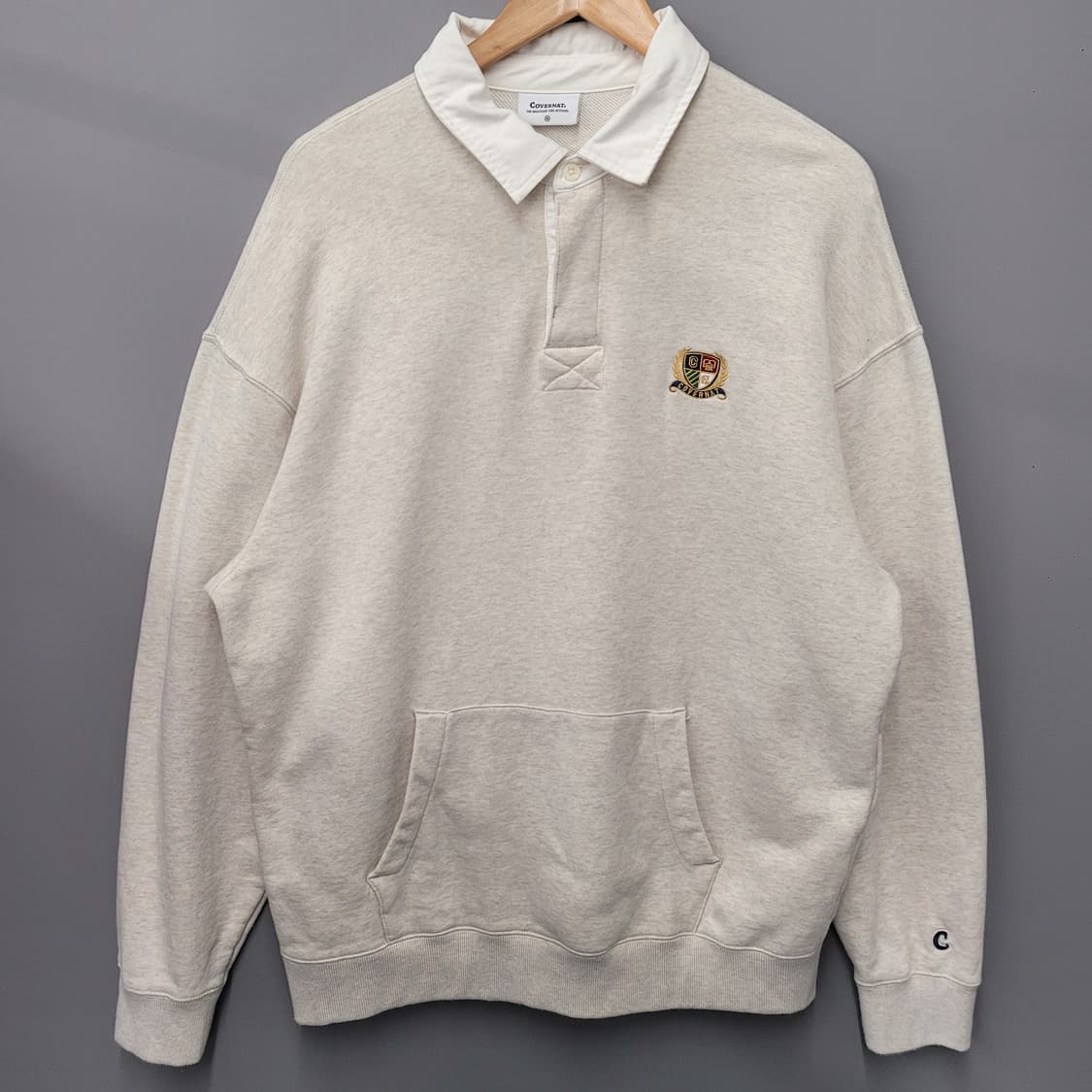 Covernat 커버낫 프레피 럭비티 오트밀 상품이미지1