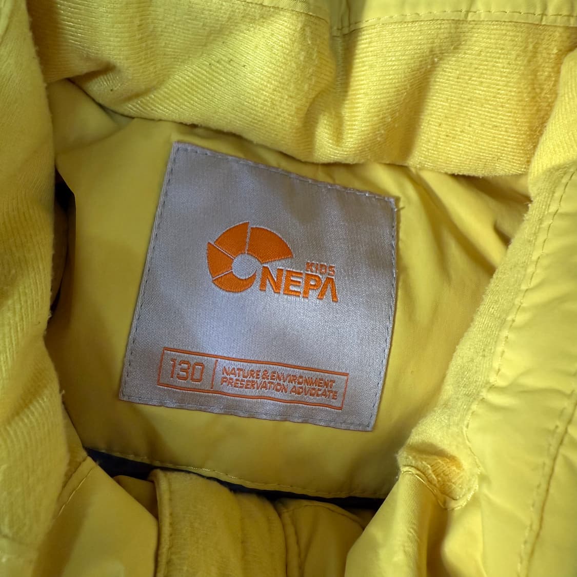 [130] 네파 키즈 옐로우 덕다운 패딩 0102T1 상품이미지3