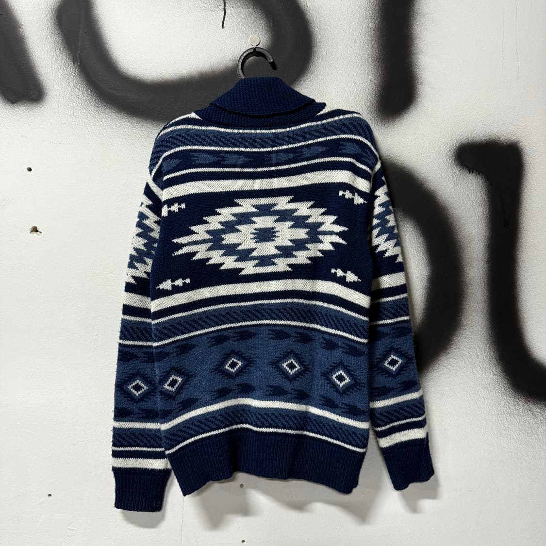 AZUL by moussy 나바호 패턴 니트 집업 가디건 상품이미지2