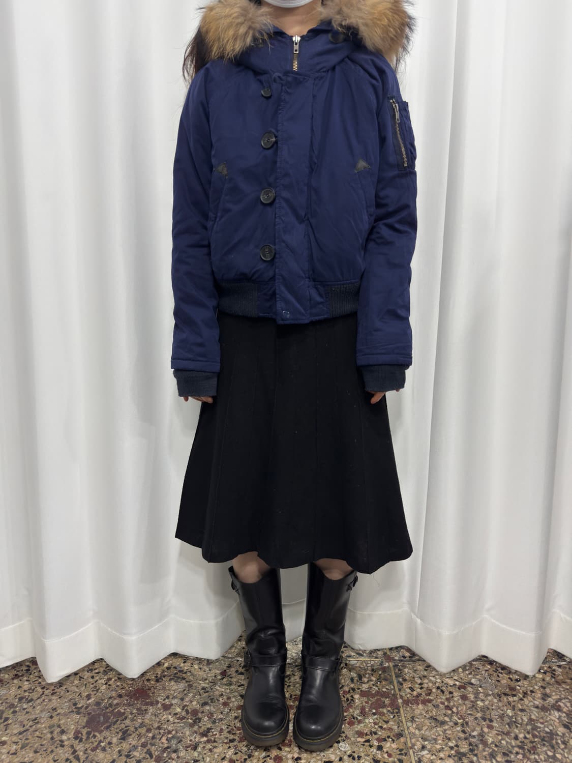 moussy real fur hood bomber jacket 상품이미지4