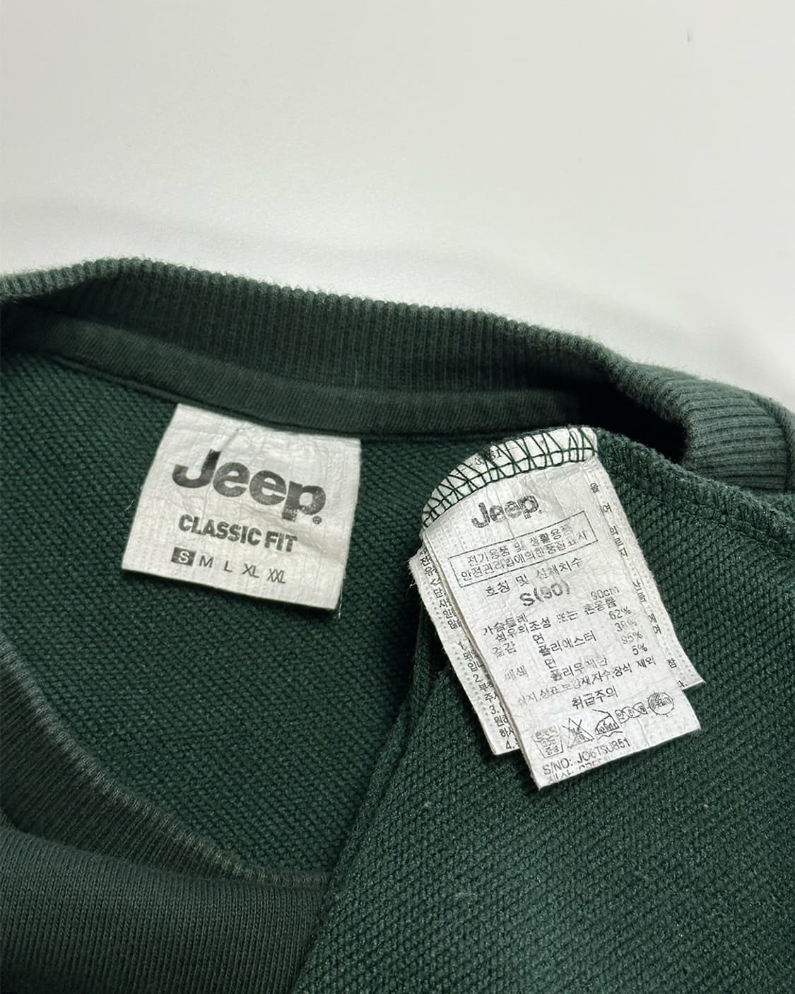 JEEP 맨투맨 그린 상품이미지3