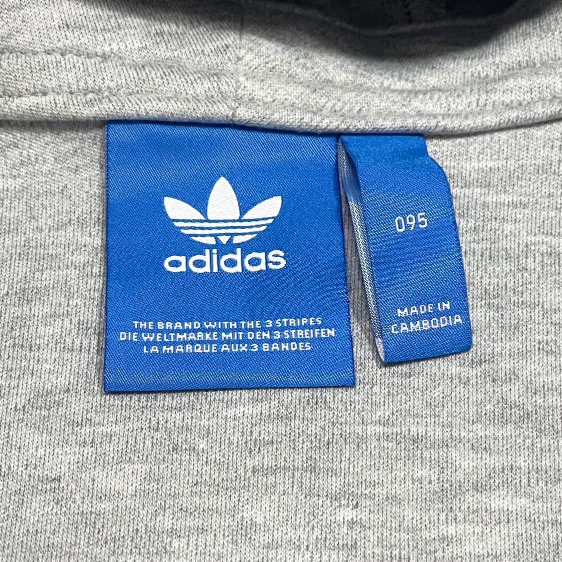 아디다스 오리지널 파이어버드 그레이 반집업 후드티셔츠 여성95 상품이미지4