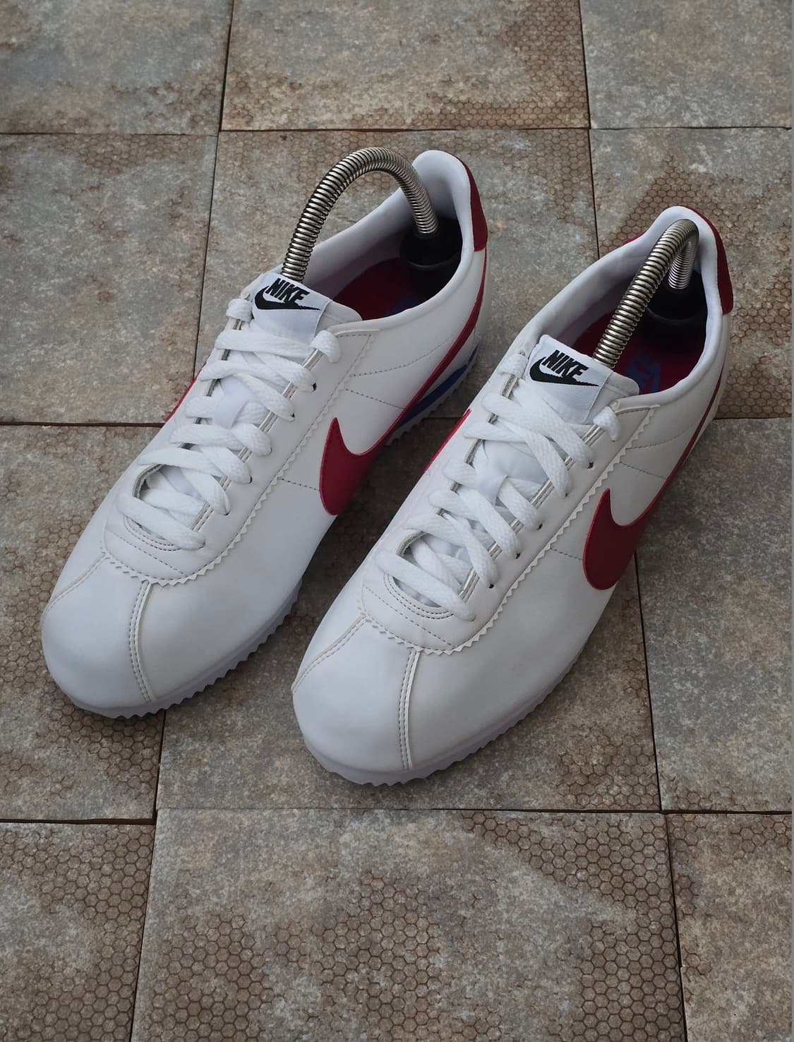 (265)나이키 클래식 코르테즈 레더 흰빨파 상품이미지1