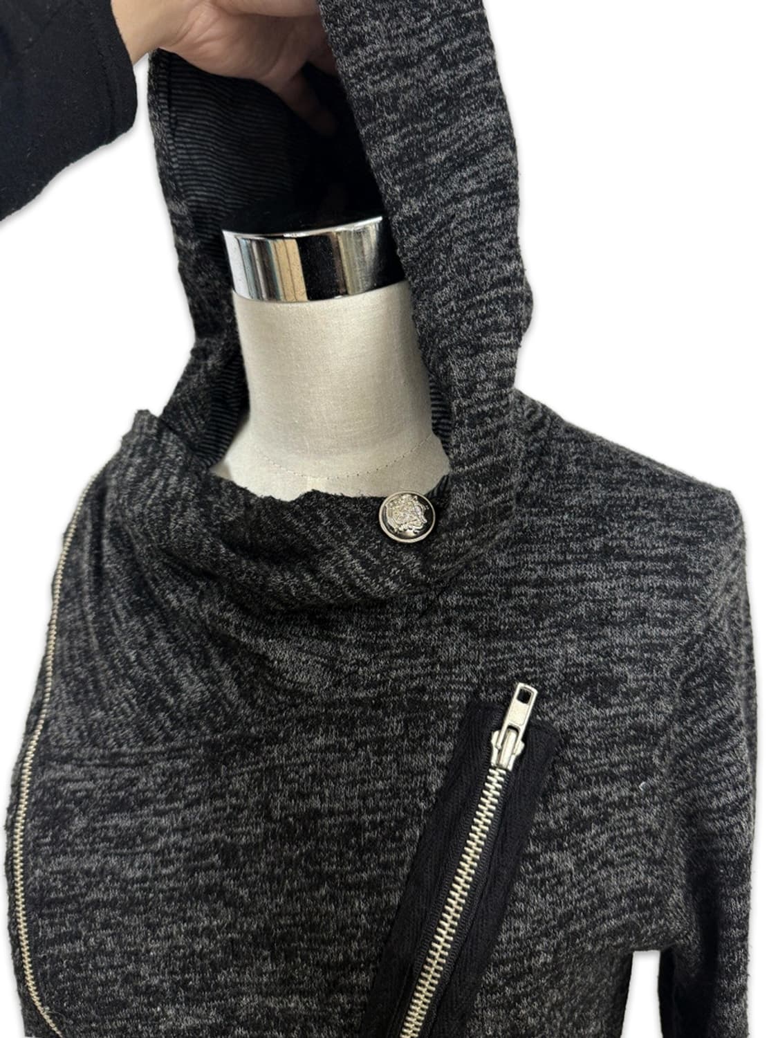 빈티지 ALGONQUINS 지퍼 라인 포인트 펑크 후드집업 상품이미지8