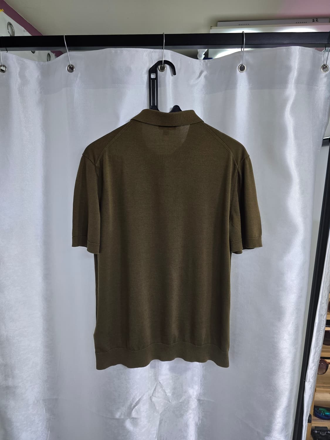코스 카키색 반팔 폴로셔츠 (1497) 상품이미지2