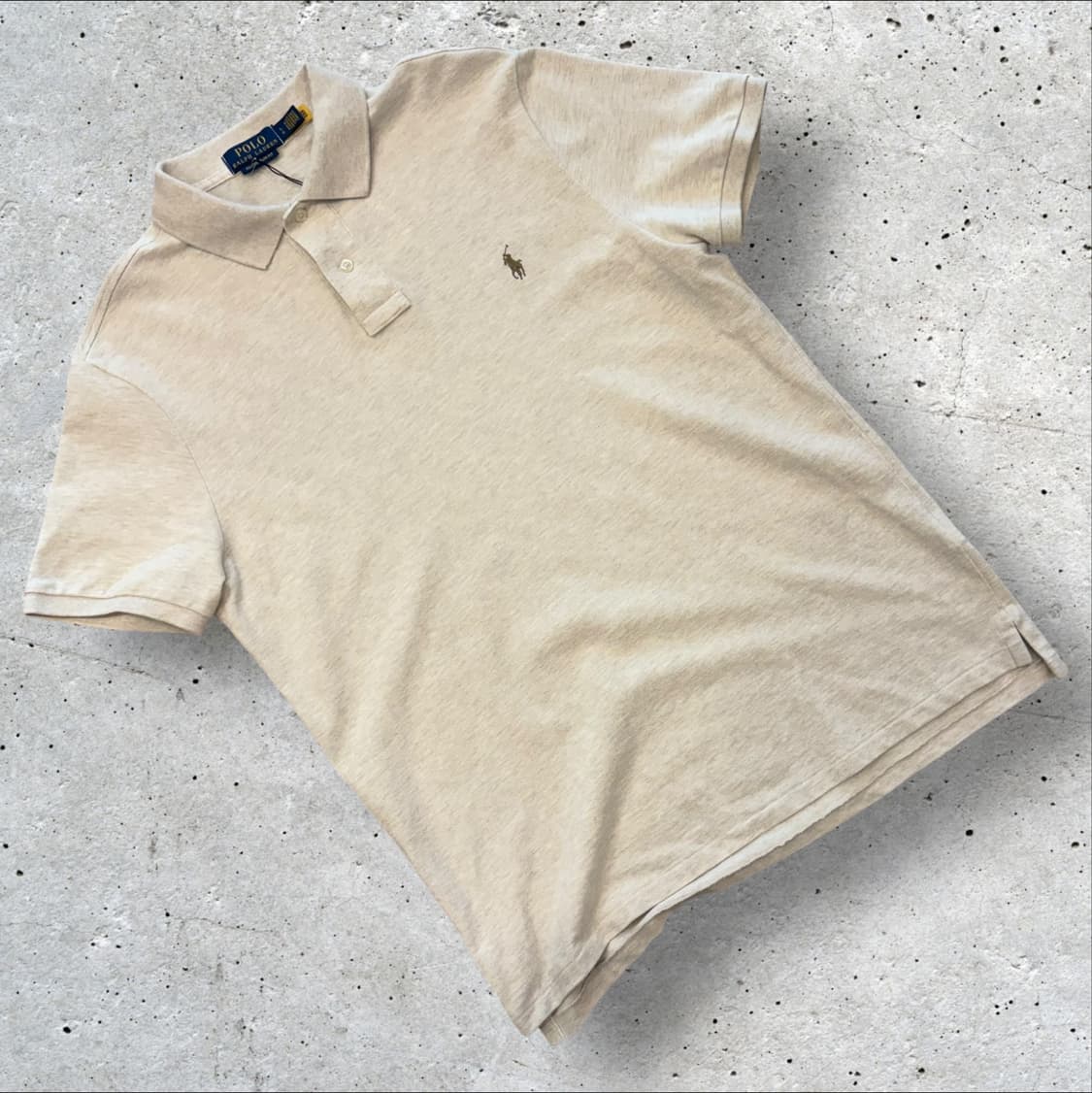 [L] 폴로 랄프로렌 신형 큐알 오트밀 반팔 카라티 C873 상품이미지1