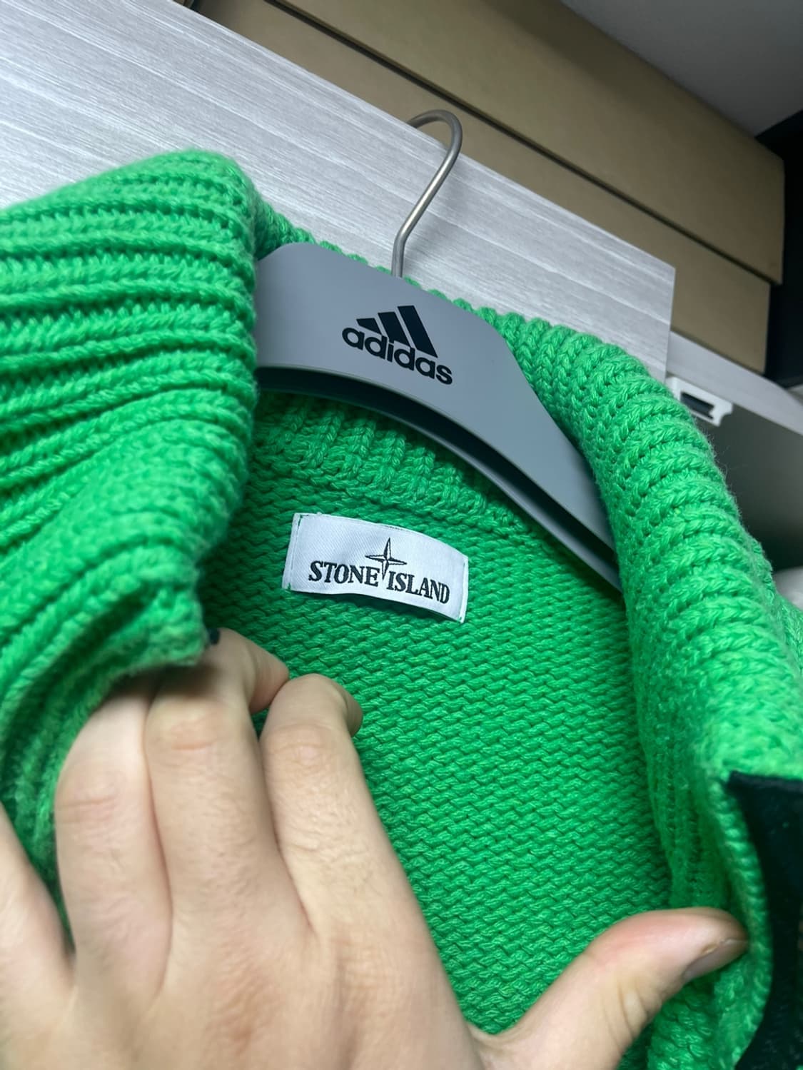 [M] 스톤아일랜드 헤비니트 울 가디건 상품이미지3