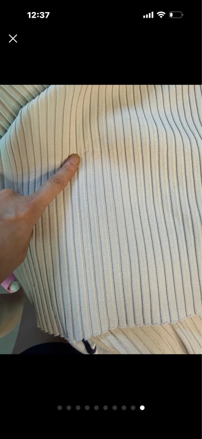 헬무트 랭 비스코스혼방 나트랩 원피스  L 상품이미지10