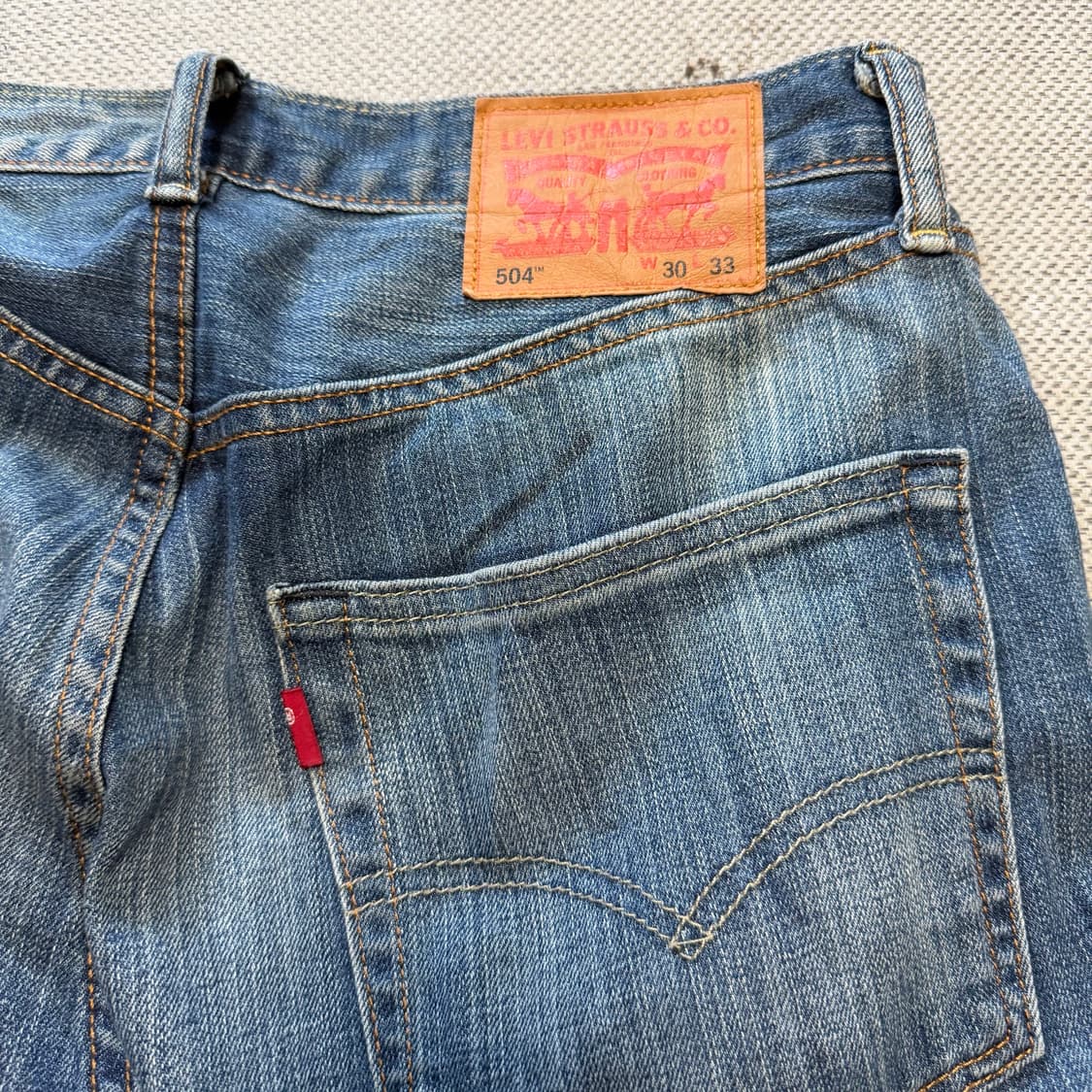 리바이스 504 워싱 데님팬츠 상품이미지7