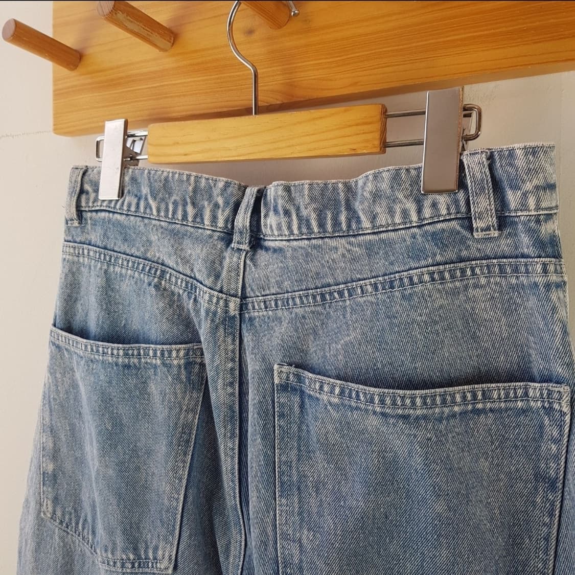 Mono-mart 와이드 스트레이트 빈티지 워시 데님팬츠 상품이미지4