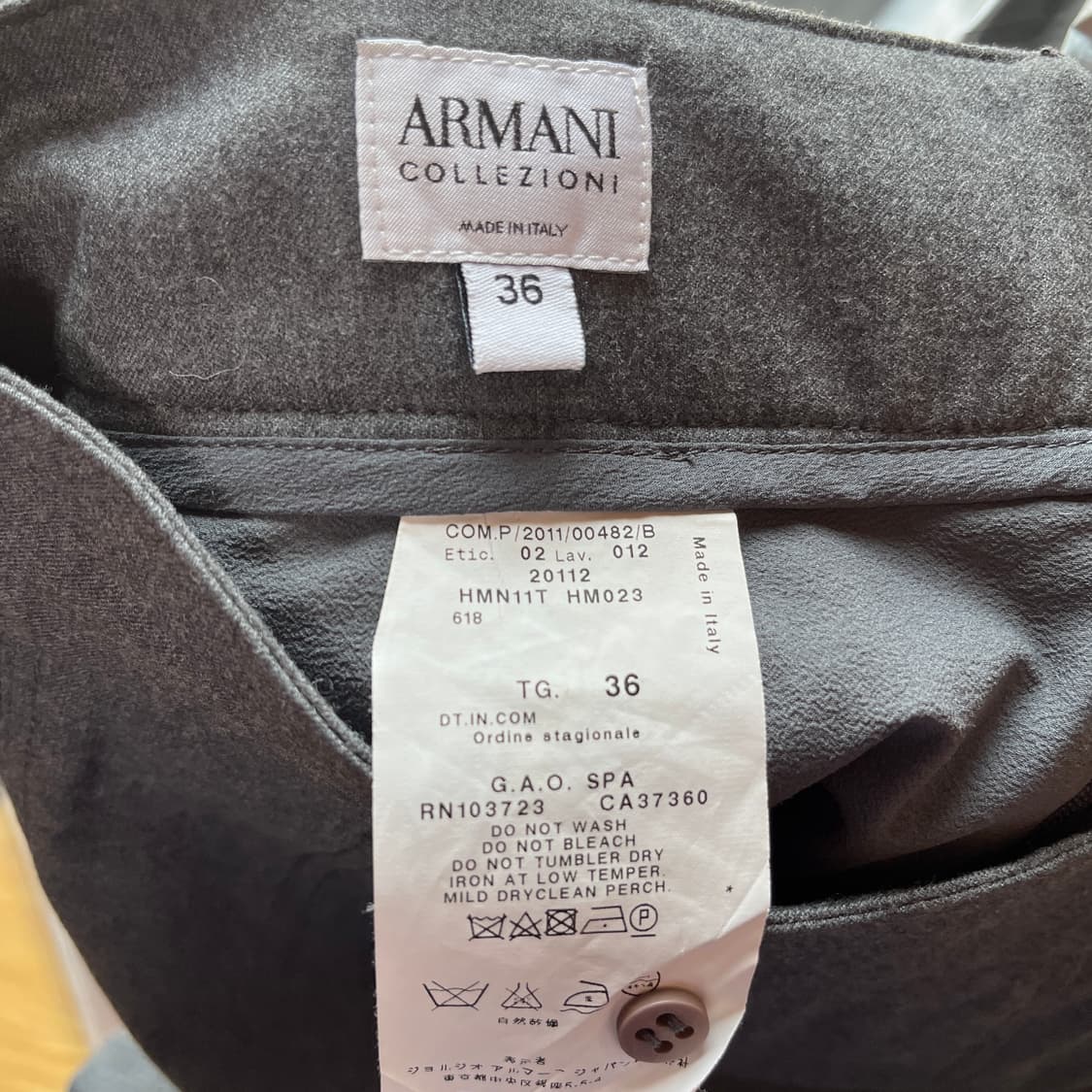 아르마니 꼴레지오니 울 팬슬 스커트 이태리 메이드 (IT36) 상품이미지2