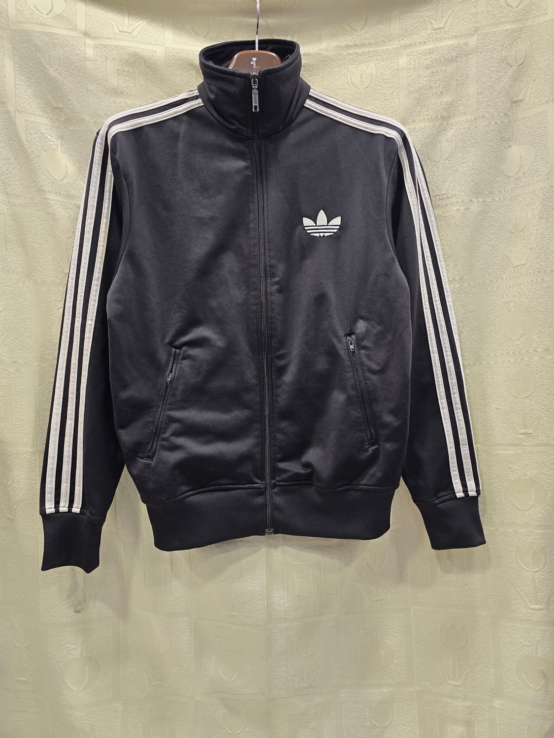 아디다스 기모 불꽃  삼선 트랙탑 블랙 져지 95 상품이미지1