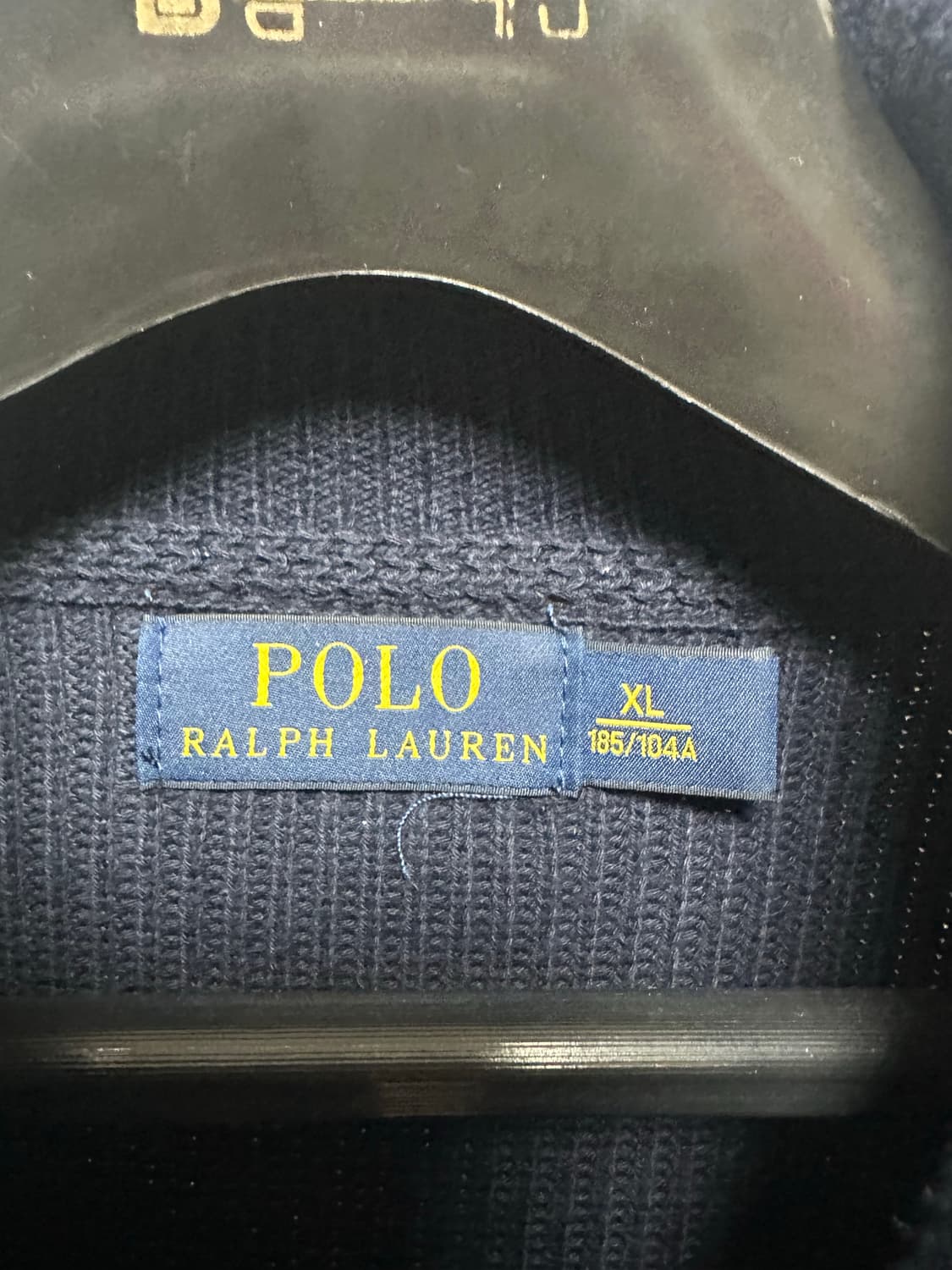 no.120 폴로 랄프로렌 풀니트집업 네이비 xl 상태s급 상품이미지2