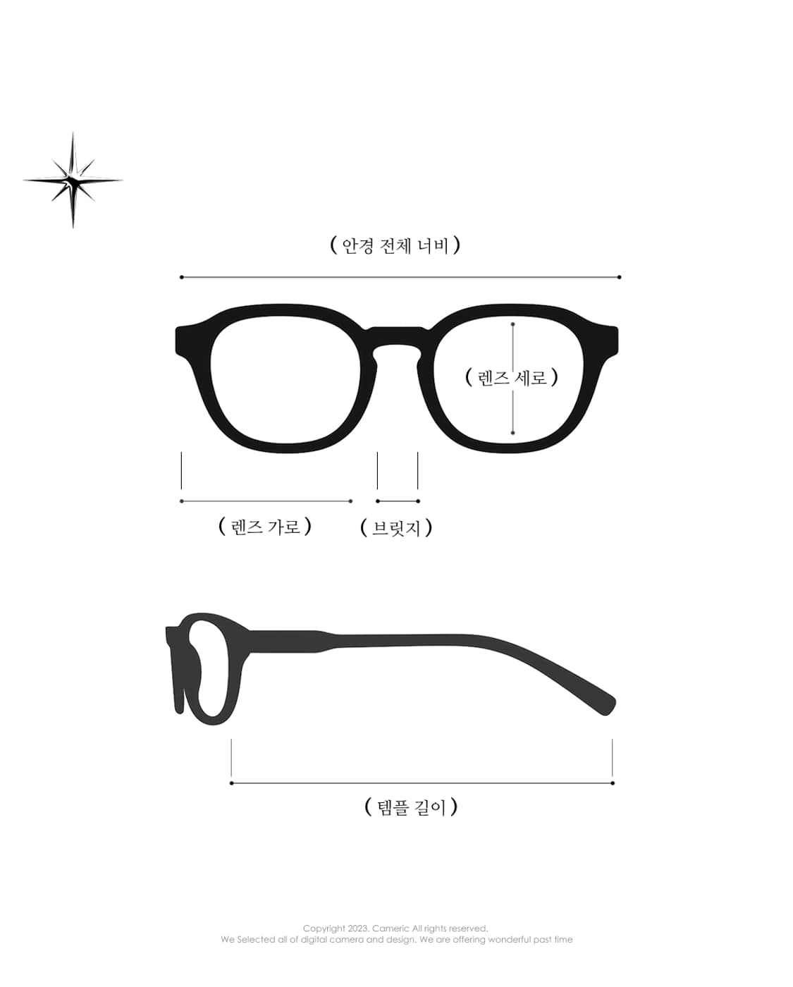 (made in japan)Havis👓 긱시크 실버 반무테 빈티지 안경 상품이미지10
