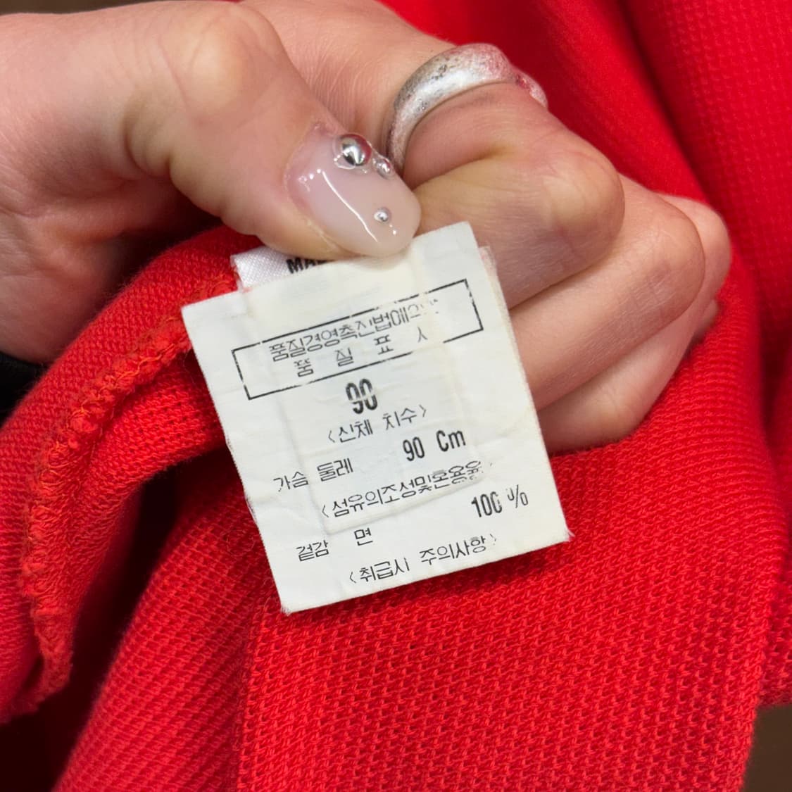 버버리 런던 PK 반팔 카라 원피스 클래식 로고 자수 디테일 레드 상품이미지8