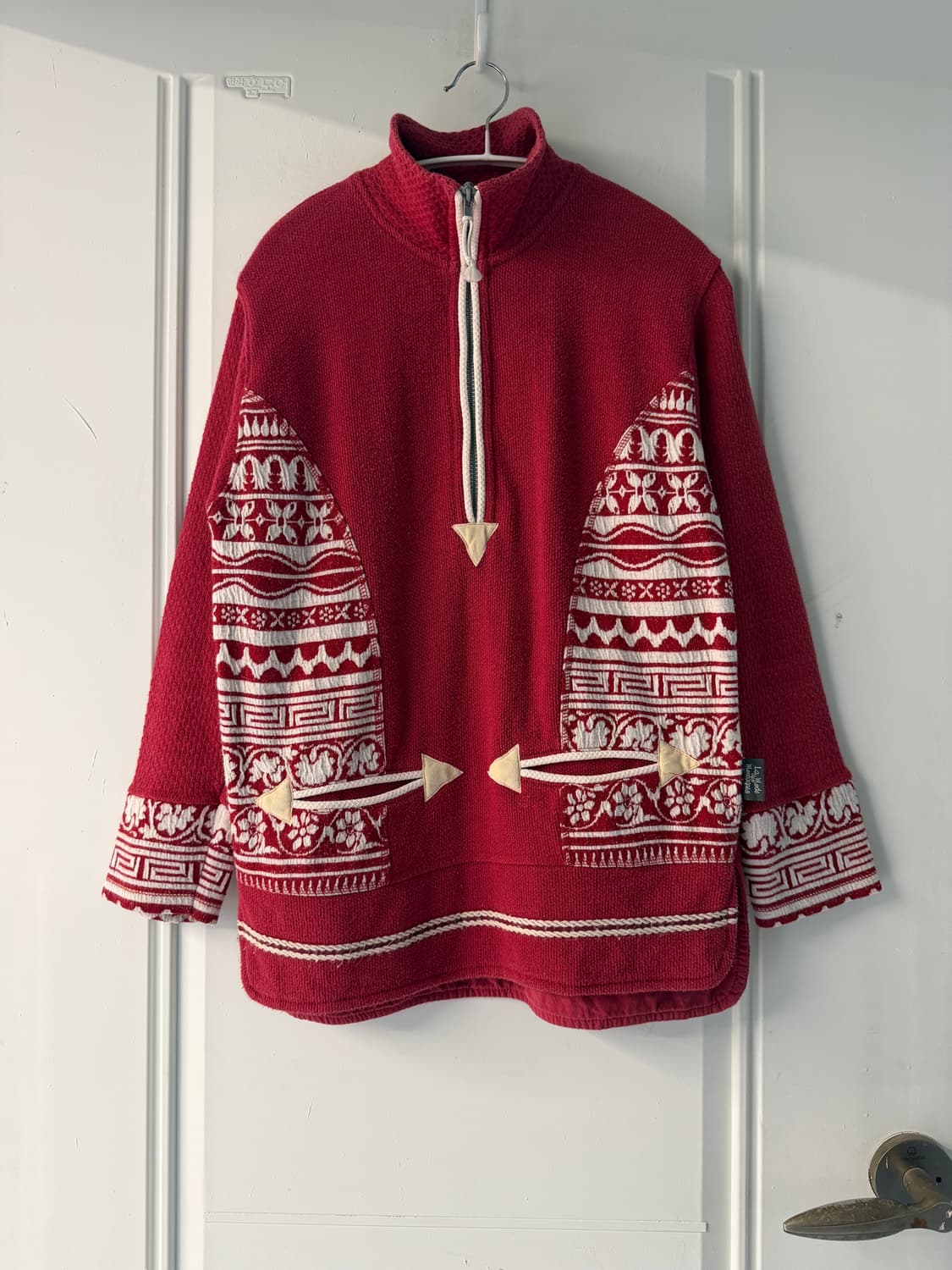 90s 에스닉 하프집업 니트 스웨터 상품이미지5