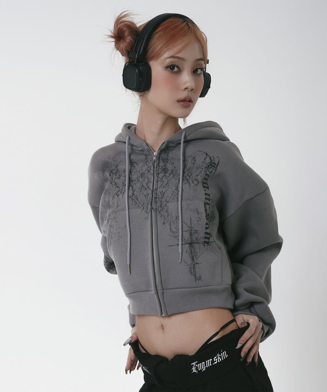 허그유어스킨 플러피 후드집업 상품이미지1