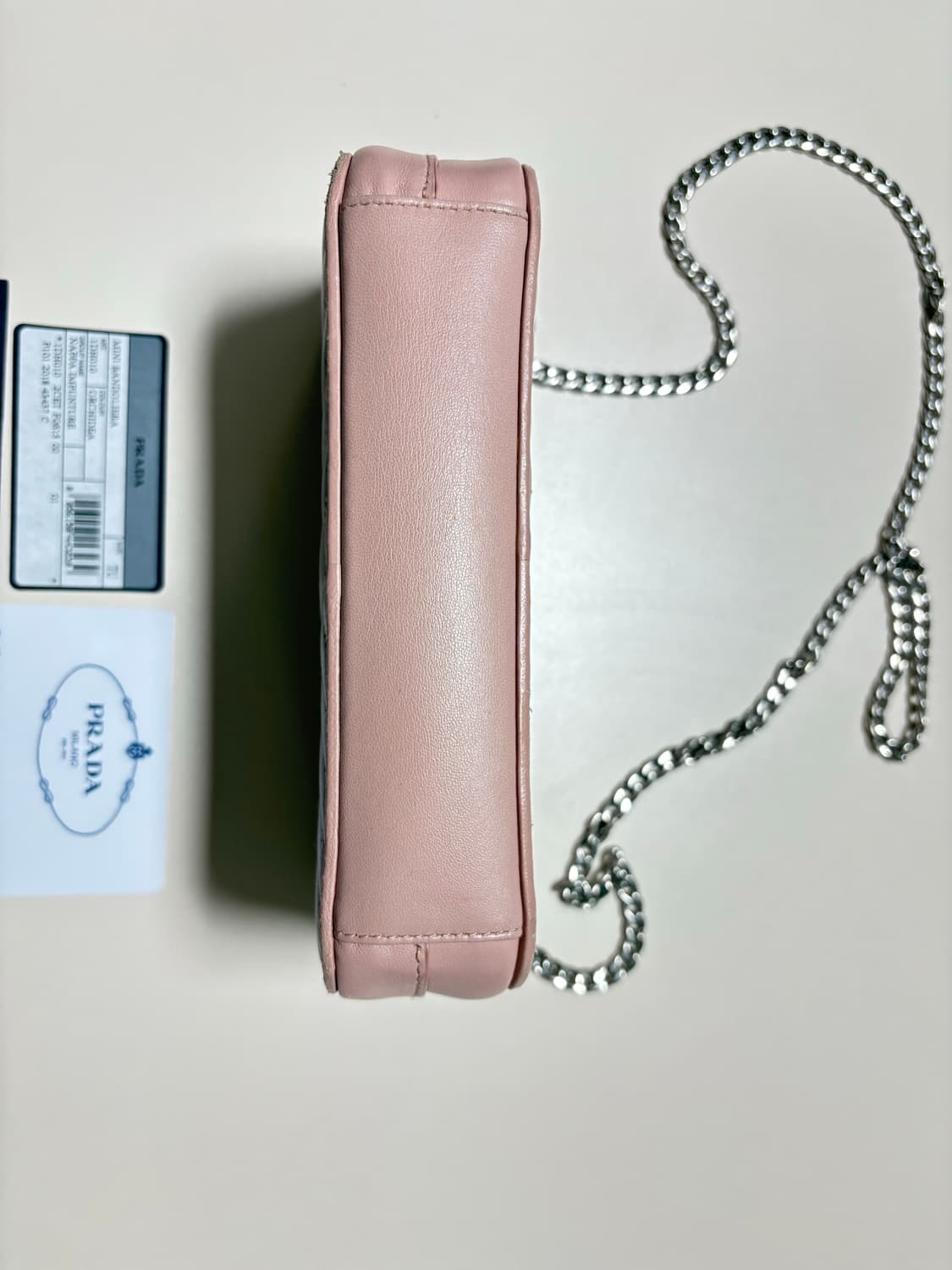 프라다 나파 미니숄더백 핑크 상품이미지5