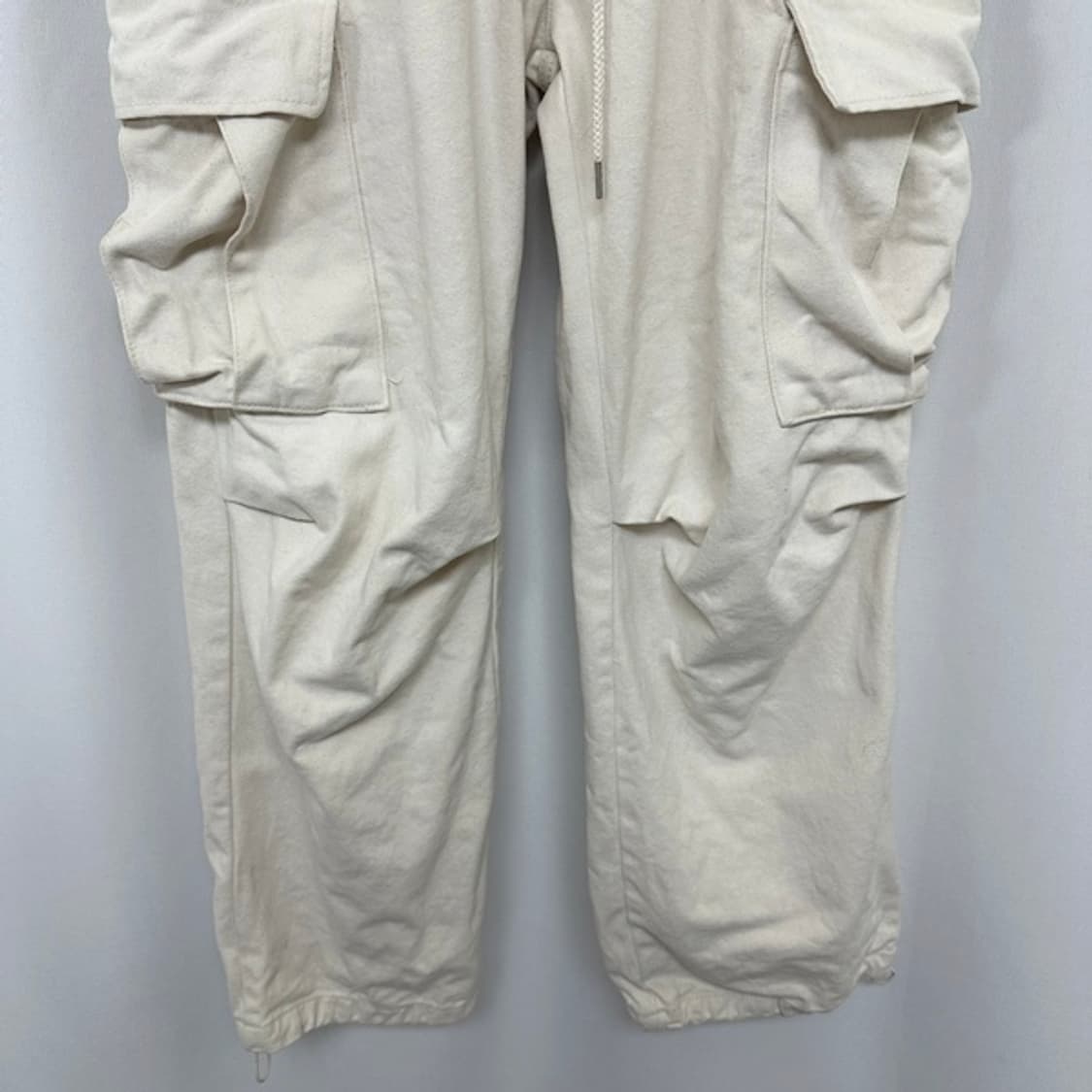 보세 남자 면100% 밴딩 바지 아이보리 FREE 상품이미지3