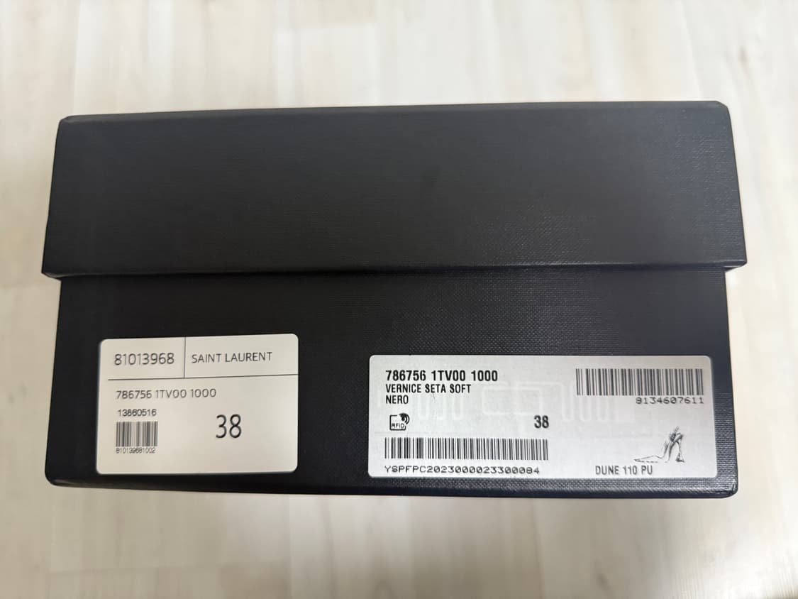 생로랑 듄 110 페이턴트 레더 슬링백 펌프스 38 상품이미지7