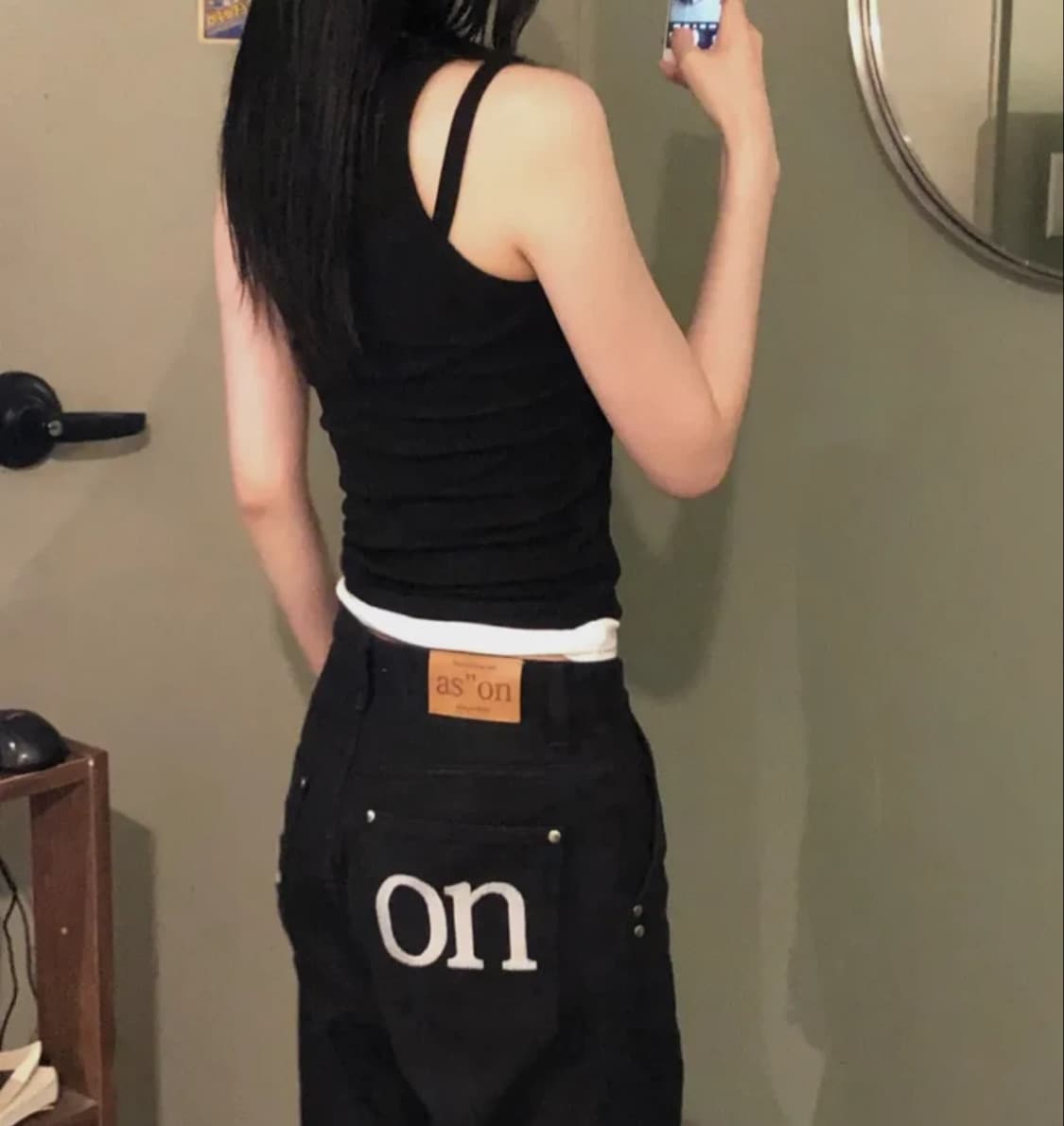 애즈온 스모그 와이드 팬츠 s 상품이미지4