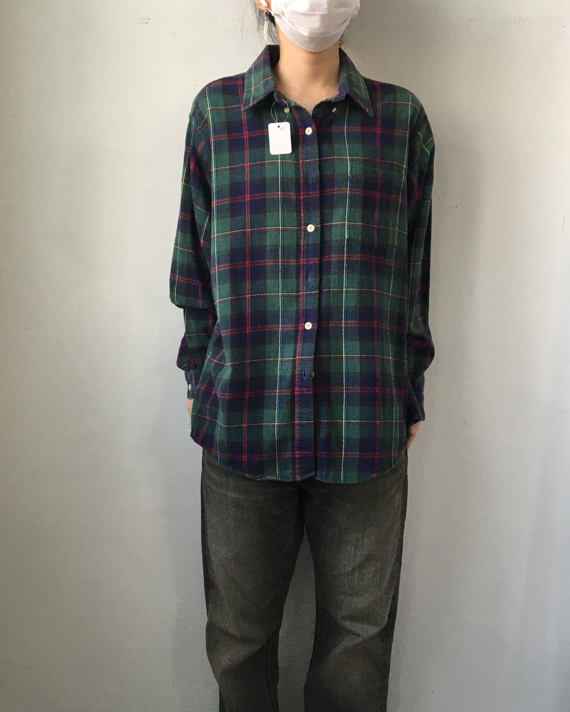 Llbean check pattern shirt 상품이미지1