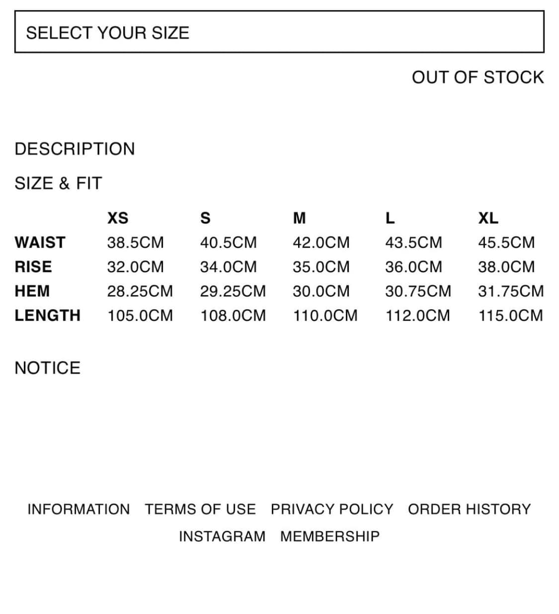 [S] XLIM EP7 01 TROUSERS 상품이미지2