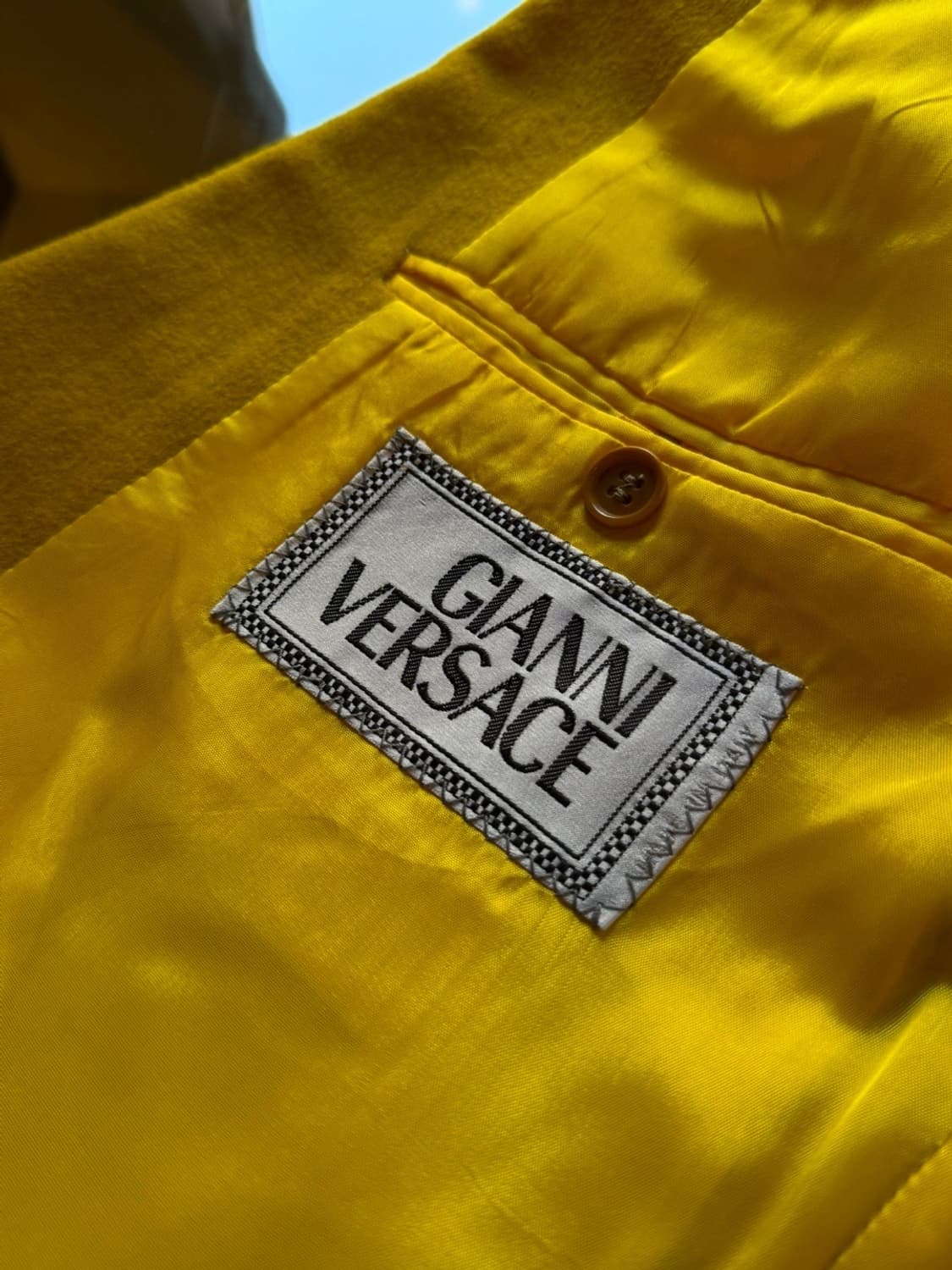 VERSACE 베르사체 캐시미어 플란넬 더블 브레스티드 자켓 77~88 상품이미지8