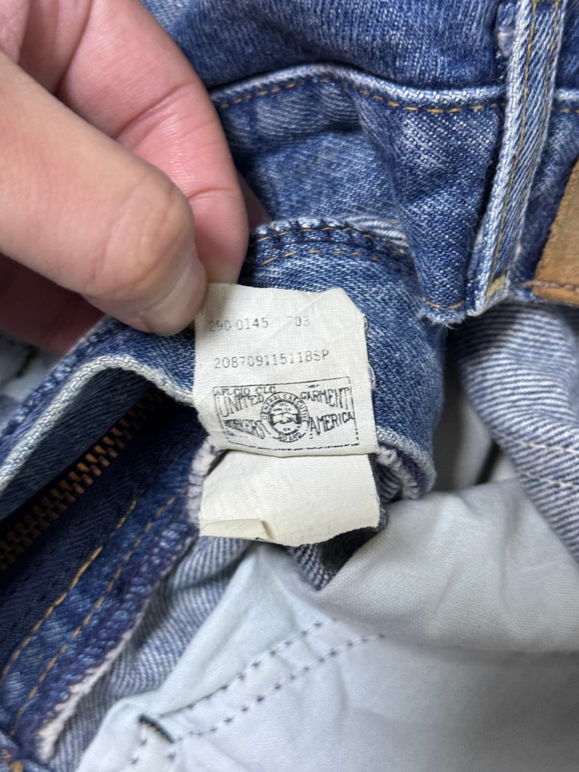 90s usa lee 290 데님팬츠 상품이미지7